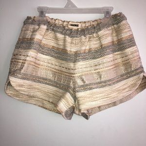 L’AGENCE tweed style pull on shorts